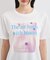 【接触冷感】フラワーフォト＆ロゴTシャツ