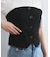 【新色追加】【美easy】釦ビスチェTシャツドッキングプルオーバー【接触冷感/洗える】