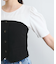 【新色追加】【美easy】釦ビスチェTシャツドッキングプルオーバー【接触冷感/洗える】