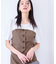 【新色追加】【美easy】釦ビスチェTシャツドッキングプルオーバー【接触冷感/洗える】