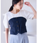 【新色追加】【美easy】釦ビスチェTシャツドッキングプルオーバー【接触冷感/洗える】