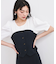 【新色追加】【美easy】釦ビスチェTシャツドッキングプルオーバー【接触冷感/洗える】