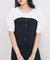 【新色追加】【美easy】釦ビスチェTシャツドッキングプルオーバー【接触冷感/洗える】