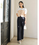 【新色追加】【美easy】釦ビスチェTシャツドッキングプルオーバー【接触冷感/洗える】