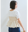 コサージュ付きバルーンナイロンビスチェ