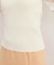 【洗える】スクエアネックシアーハーフスリーブニット