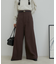 【洗える】微起毛バギーパンツ