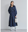 オリジナル花柄クリンクル加工ワンピース