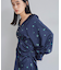 オリジナル花柄クリンクル加工ワンピース