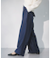 【洗える】シャイニーワンタックワイドパンツ