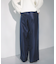 【洗える】シャイニーワンタックワイドパンツ