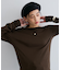 【洗える】ドレープオフショルダーロングTシャツ
