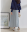 ナイロンワッシャーAラインスカート