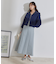 ナイロンワッシャーAラインスカート