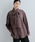 リボン付きバックシャーリングシャツ