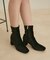 【抗菌防臭】スクエアトゥストレッチヒールブーツ