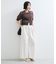 【WEB限定】シアーボーダーサマーポロニット