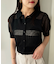 【WEB限定】シアーボーダーサマーポロニット