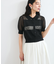 【WEB限定】シアーボーダーサマーポロニット