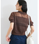 【WEB限定】シアーボーダーサマーポロニット