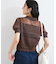 【WEB限定】シアーボーダーサマーポロニット