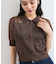 【WEB限定】シアーボーダーサマーポロニット