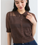 【WEB限定】シアーボーダーサマーポロニット