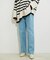 ツイル＆デニムストレートパンツ