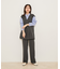 【WEB限定】【洗える】ジレ＆ストレートパンツセット