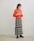 チェックアソートマーメイドスカート