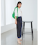 レイヤードラメメッシュIラインスカート