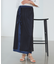 レイヤードラメメッシュIラインスカート