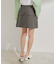 フラップ付き台形ミニスカート