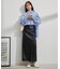 フェイクレザーIラインスカート