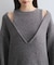 【WEB限定】アンサンブル風Vネックニットワンピース