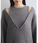 【WEB限定】アンサンブル風Vネックニットワンピース