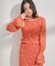 花柄シャーリングブラウス