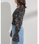 花柄シャーリングブラウス