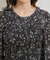 花柄シャーリングブラウス