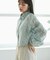 シアーオパールボリューム袖シャツ