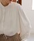 【洗える】スタンドカラーレイヤードブラウス