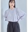 【洗える】スタンドカラーレイヤードブラウス