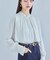 【洗える】スタンドカラーレイヤードブラウス