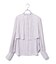 【洗える】スタンドカラーレイヤードブラウス