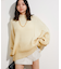 サイドカット箔ニットプルオーバー