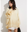 サイドカット箔ニットプルオーバー