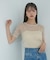 【洗える】シアーラメレイヤードTシャツ