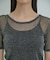【洗える】シアーラメレイヤードTシャツ