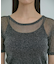 【洗える】シアーラメレイヤードTシャツ