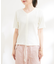 【洗える】ぽこぽこフロントシャーリングカットソー